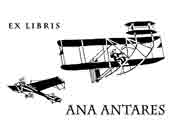 Aviones. Dibujo y adaptación de Ex libris personal sobre el original