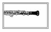 OBOE. Dibujo Ex Libris Personal